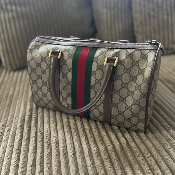 AUTHENTIC Gucci Boston Bag - Sherry Line - Picture 4 of 8